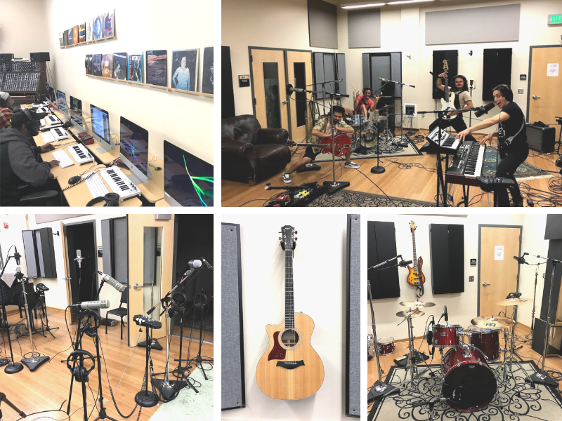 Music Recording Technology Grid Photo